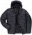 JAY-PI Lightly Quilted Jacket with a Hoodie Black - Kurtki Męskie Duże Rozmiary - Kurtki Duże rozmiary 2XL-8XL