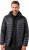 JAY-PI Lightly Quilted Jacket with a Hoodie Black - Kurtki Męskie Duże Rozmiary - Kurtki Duże rozmiary 2XL-8XL
