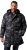 JP1880 Quilted Parka with Camouflage Drawstring Waist Black - Kurtki Męskie Duże Rozmiary - Kurtki Duże rozmiary 2XL-8XL