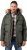 JP1880 Quilted Parka Lightweight and Warm with Faux Fur Hood Dark Green - Kurtki Męskie Duże Rozmiary - Kurtki Duże rozmiary 2XL-8XL