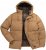 STHUGE Jacket Puffer With Warm Quilting Beige - Kurtki Męskie Duże Rozmiary - Kurtki Duże rozmiary 2XL-8XL