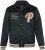 JP1880 Blouson Velour with Chest Embroidery Dark Green - Kurtki Męskie Duże Rozmiary - Kurtki Duże rozmiary 2XL-8XL