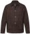 JP1880 Leather Jacket Goat Suede Shirt Collar Dark Brown - Kurtki Męskie Duże Rozmiary - Kurtki Duże rozmiary 2XL-8XL