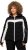 Ulla Popken HYPRAR Chevron Stripe Triple Function Quilted Fully Lined Ski Jacket Black - Kurtki - 
