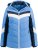 Ulla Popken HYPRAR Chevron Stripe Triple Function Quilted Fully Lined Ski Jacket Pastel Petrol - Kurtki - 