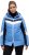 Ulla Popken HYPRAR Chevron Stripe Triple Function Quilted Fully Lined Ski Jacket Pastel Petrol - Kurtki - 