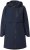 Ulla Popken Hooded with Zippered Pockets and Zippered Side Slits Jacket Navy - Kurtki - 