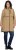 Ulla Popken Hooded with Zippered Pockets and Zippered Side Slits Jacket Mocha - Kurtki - 