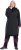 Ulla Popken Extra Long Functional Coat Black - Kurtki - 