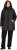 Ulla Popken HYPRAR Mixed Texture Water-Repellent Jacket Black - Kurtki - 