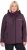 Ulla Popken HYPRAR Softshell Fleece Lined Jacket Dark Blackberry - Paski damskie - 
