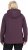 Ulla Popken HYPRAR Softshell Fleece Lined Jacket Dark Blackberry - Paski damskie - 