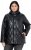 Ulla Popken Faux Leather Quilted Jacket Black - Kurtki - 