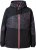 Ulla Popken Neon Ripple Performance Snow Jacket Black - Kurtki - 