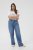 Kaffe Curve Leoana Szerokie długie jeansy Vintage niebieski - Jeansy & Spodnie w Dużych Rozmiarach – Plus Size - 