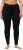 Ulla Popken Viscose Spandex Leggings Black - Jeansy & Spodnie w Dużych Rozmiarach – Plus Size - 