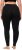Ulla Popken Viscose Spandex Leggings Black - Jeansy & Spodnie w Dużych Rozmiarach – Plus Size - 