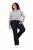 Ulla Popken Marie Fit Bootcut Stretch Jeans Dark Blue Denim - Ulla Popken - Ulla Popken Odzież Plus Size