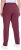 Ulla Popken Basic Drawstring Elastic Waist Cotton Blend Joggers Dark Berry - Jeansy & Spodnie w Dużych Rozmiarach – Plus Size - 