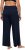 Ulla Popken Wide Leg Smocked Waist Knit Pants Night Blue - Jeansy & Spodnie w Dużych Rozmiarach – Plus Size - 