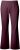 Ulla Popken Bengaline Elastic Waist Thermal Pants Aubergine - Jeansy & Spodnie w Dużych Rozmiarach – Plus Size - 