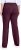 Ulla Popken Bengaline Elastic Waist Thermal Pants Aubergine - Jeansy & Spodnie w Dużych Rozmiarach – Plus Size - 
