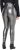 Ulla Popken Metallic Faux Leather Leggings Silver - Jeansy & Spodnie w Dużych Rozmiarach – Plus Size - 