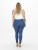 Only Carmakoma Thunder Life Skinny Fit Jeans Blue Denim - Jeansy & Spodnie w Dużych Rozmiarach – Plus Size - 