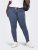 Only Carmakoma Thunder Life Skinny Fit Jeans Blue Denim - Jeansy & Spodnie w Dużych Rozmiarach – Plus Size - 