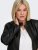 Only Carmakoma Robber Leather Jacket Black - Kurtki skórzane - 