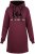 Nora Mikken KADRI Long Hoodie Burgundy - Bluzy & bluzy z kapturem - 