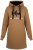 Nora Mikken KADRI Long Hoodie Camel - Bluzy & bluzy z kapturem - 