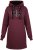 Nora Mikken KADRI WHITE Long Hoodie Burgundy - Bluzy & bluzy z kapturem - 