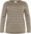 Kaffe Curve Linia Boatneck Pullover Morel Melange with Silver Lurex - Swetry dzianinowe - 