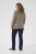 Kaffe Curve Linia Boatneck Pullover Morel Melange with Silver Lurex - Swetry dzianinowe - 