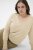 Kaffe Curve Lizzy Long Sleeve Pullover Feather Grey Melange - Swetry dzianinowe - 