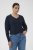 Kaffe Curve Lizzy Long Sleeve Pullover Midnight Marine - Swetry dzianinowe - 
