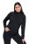 Ulla Popken Basic Long Sleeve Slim Fit Turtleneck Black - Bluzy & bluzy z kapturem - Przytulne bluzy, hoody i swetry