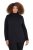 Ulla Popken Basic Long Sleeve Slim Fit Turtleneck Black - Bluzy & bluzy z kapturem - Przytulne bluzy, hoody i swetry