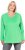 Ulla Popken Back To Basics V-Neck Relaxed Fit Cotton Tee Mint Green - T-shirty - 