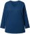 Ulla Popken Back To Basics V-Neck Relaxed Fit Cotton Tee Dark Blue - T-shirty - 