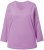 Ulla Popken Back To Basics V-Neck Relaxed Fit Cotton Tee Lavender - T-shirty - 