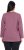 Ulla Popken Back To Basics V-Neck Relaxed Fit Cotton Tee Dark Rose - T-shirty - 