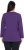 Ulla Popken Back To Basics V-Neck Relaxed Fit Cotton Tee Deep Violet - T-shirty - 