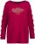 Ulla Popken Rhinestone Accent Statement Cutout Sleeve Stretch Knit Top Wine Red - Koszulki z nadrukiem dla kobiet - 