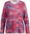 Ulla Popken Graphic Print Recycled Polyester Quick Dry Stretch Top Salsa Red - Koszulki z nadrukiem dla kobiet - 