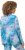 Ulla Popken Marble Ski Top with Gaiter Bright Turquoise - Koszulki z nadrukiem dla kobiet - 