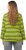 Ulla Popken Striped Hem Long Sleeve Tee Apple Green - Koszulki z nadrukiem dla kobiet - 