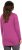 Ulla Popken Tie Hem Long Sleeve Graphic Tee Berry - Koszulki z nadrukiem dla kobiet - 