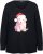 Ulla Popken Puppy Graphic Christmas Long Sleeve T-Shirt Black - T-shirty - 